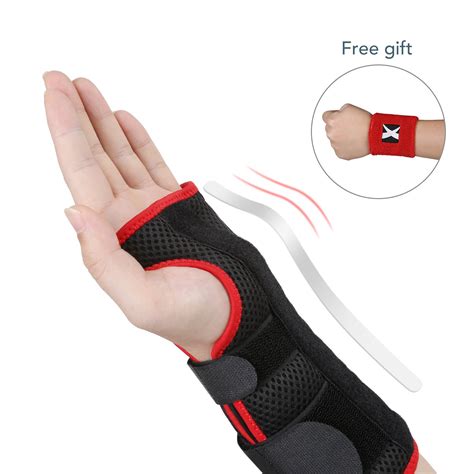 MARNUR Wrist Support Brace with Metal Splint Stabilizer and Adjustable ...
