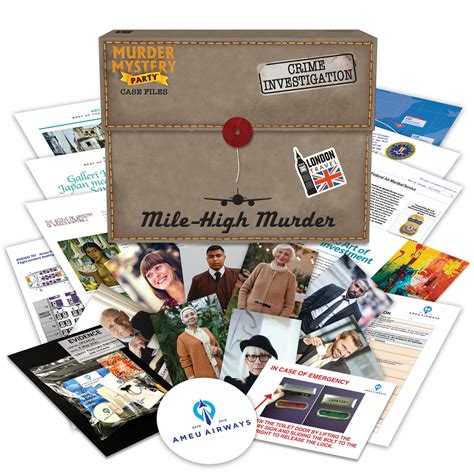 Murder Mystery Party Case Files Mile High Detective Case File ...