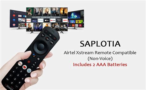 Saplotia Airtel Xstream Remote Original Compatible Non-Voice (Come with ...