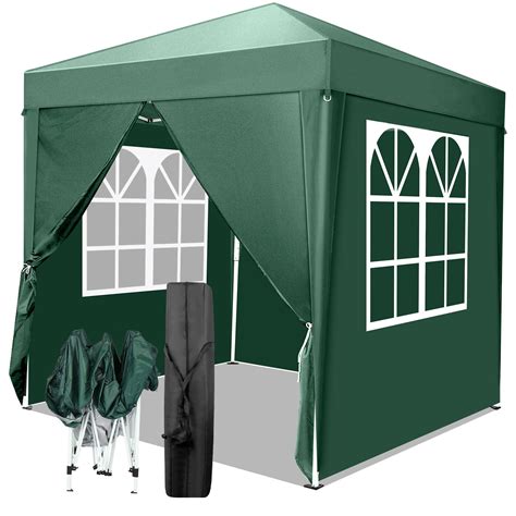 SONGMY 6.5x6.5 Pop Up Canopy with Sidewalls, Outdoor Small Canopy Tent ...