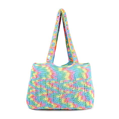 Handmade Crochet Market Bag - Multi-Color 2695 – Magic Needles