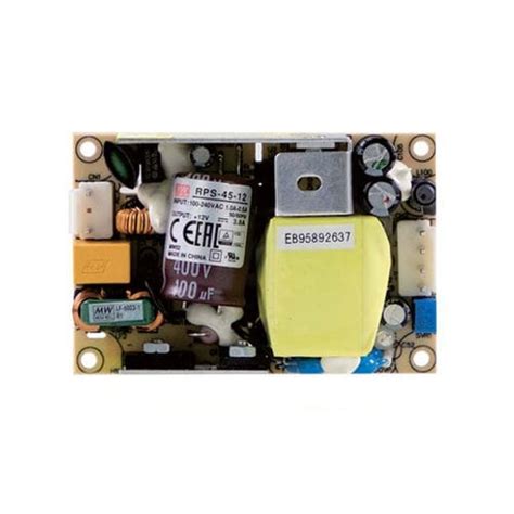 Open frame power supply - RPS-45 series - Mean Well - AC/DC / single ...