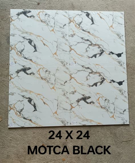 Floor Tiles - Porcelain, 24x24 Inches, Glossy Finish | Water-resistant ...