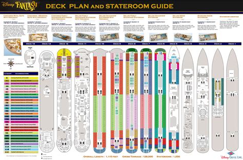 Disney Cruise Line Ship Layout Disney Fantasy Deck Plan Disney ...