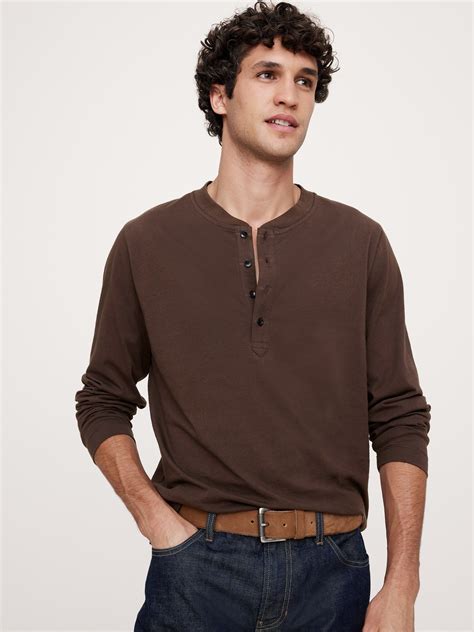 Soft Wash Henley T-Shirt | Banana Republic