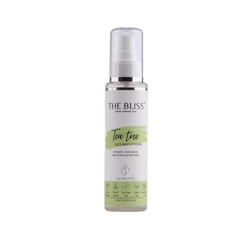 The Bliss Tea Tree Face Mist Spray (Plant-Based) Toner for open Pores ...