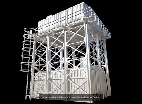 Steel Water Reservoir Tanks Collection VR / AR / low-poly | CGTrader