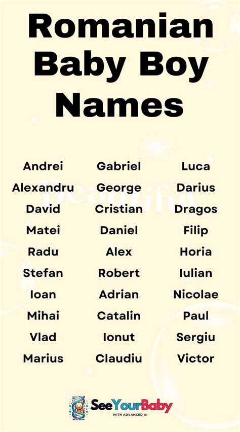 Unique Romanian Baby Boy Names Idea with Cultural Depth in 2025 ...
