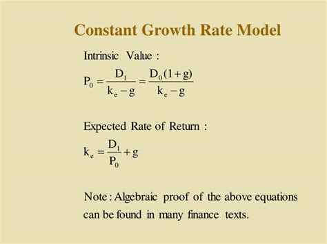 Image result for Perpetual Growth Model Formula Example