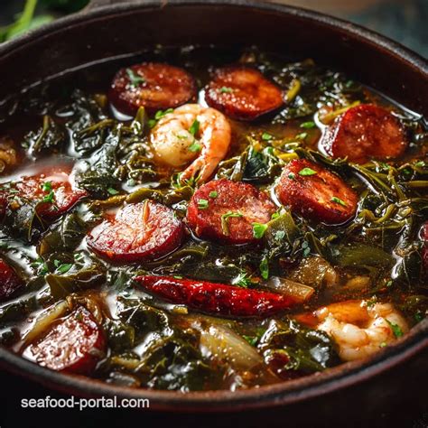 Collard green gumbo recipe: Smoked Sausage Chicken with a…