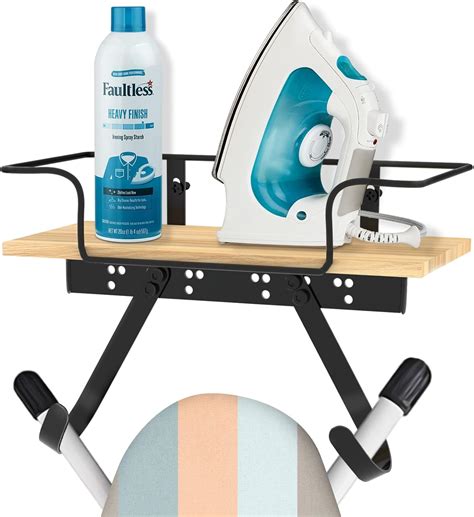 SMZCTYI Ironing Board Holder Wall Mount, Adjustable Hooks for Y & T-Leg ...