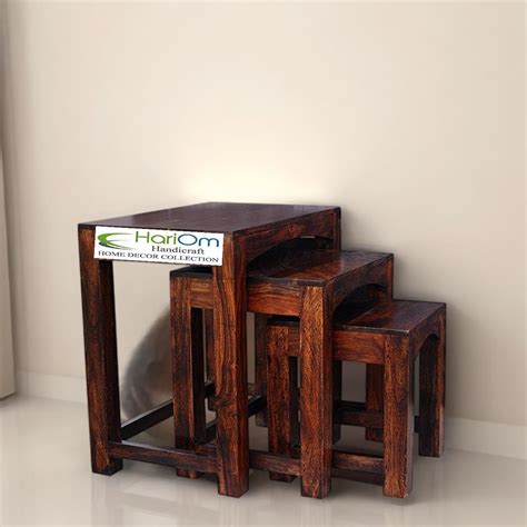 Hariom Handicraft KendalWood Furnitures Sheesham Wood Nesting Tables ...