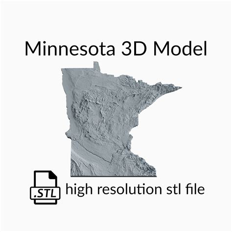 🇺🇸 USA State of Minnesota Topographic Map - 3D Terrain Elevation ...