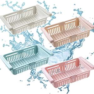 WENGTY Kitchen Organizer Adjustable Kitchen Refrigerator Storage Rack ...