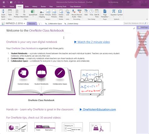 Image result for OneNote Class Notebook New Student