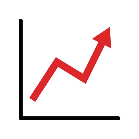 Chart with red arrows going up. 48839141 Vector Art at Vecteezy