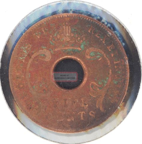 East Africa Rare Coin : 5 (five) Cents 1942
