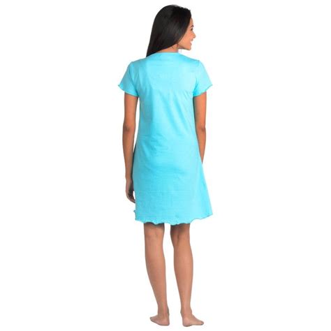 Buy Nite Flite Powder Blue Nighty With Lace Detail - (S) Online