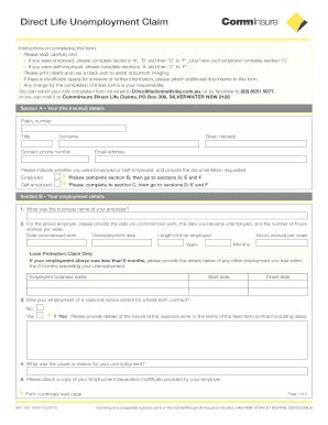 Fillable Online UNE claim forms.pdf Fax Email Print - pdfFiller
