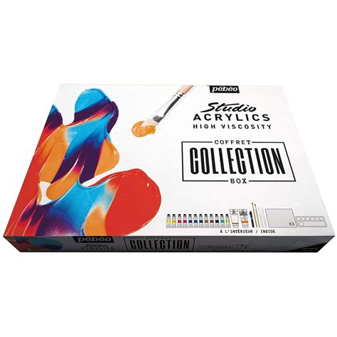 Pebeo Studio Acrylics High Viscosity - Coffret Collection Box | Art Lounge
