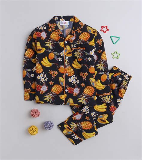 Frutti Printed Nightsuit Set - koochi Poochi