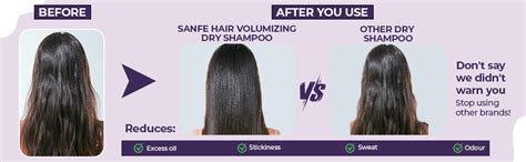 Buy Sanfe Hair Volumizing Dry Shampoo - 25ml | Instantly refreshes ...