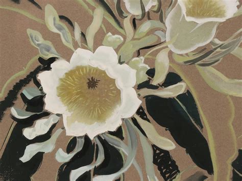 Majel Warfield Floral Watercolor Painting "DAY", Mid-20th Century | EBTH