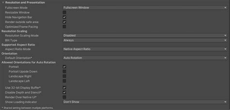 Unity Build for Android Settings 的图像结果