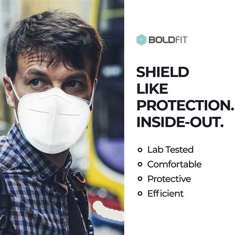 Buy BOLDFIT N95 MASK FOR FACE ANTI POLLUTION PROTECTIVE - PACK OF 10 ...