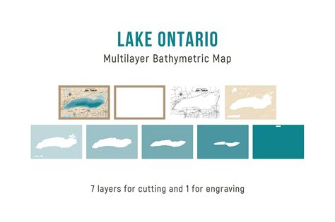 Lake Ontario Map – Multilayer Map Digital Files – PDF, Svg, Eps, Ai ...