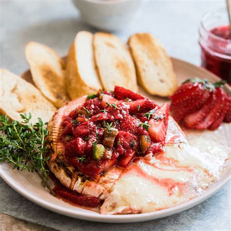 Baked Brie with Strawberry Jalapeño Jam - California Strawberry Commission