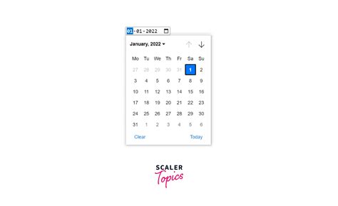 How to Add a Date Picker in HTML? - Scaler Topics
