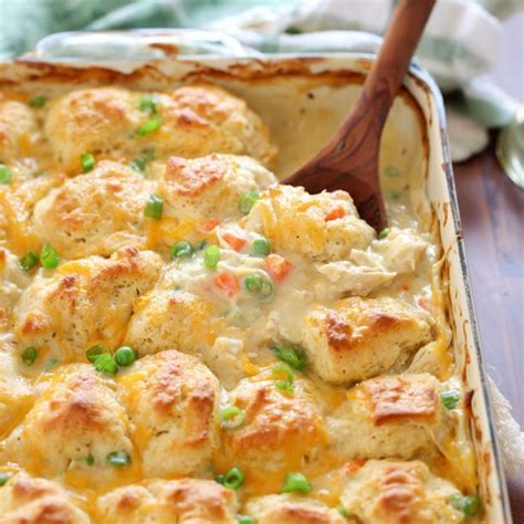 Chicken biscuit casserole