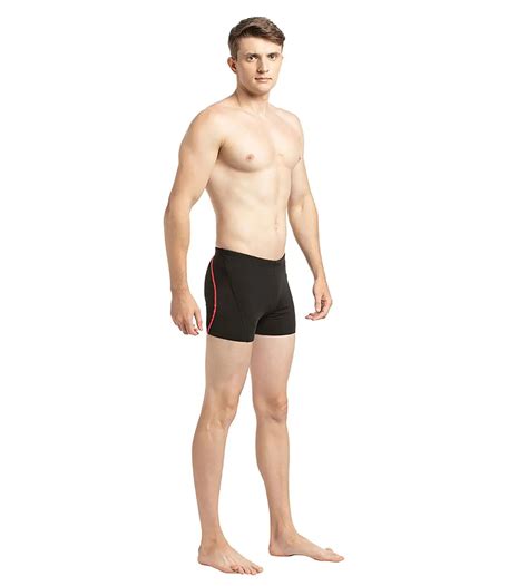 Buy Speedo Male Essential Splice Aquashort Black-Phoenix Red Swimwear ...
