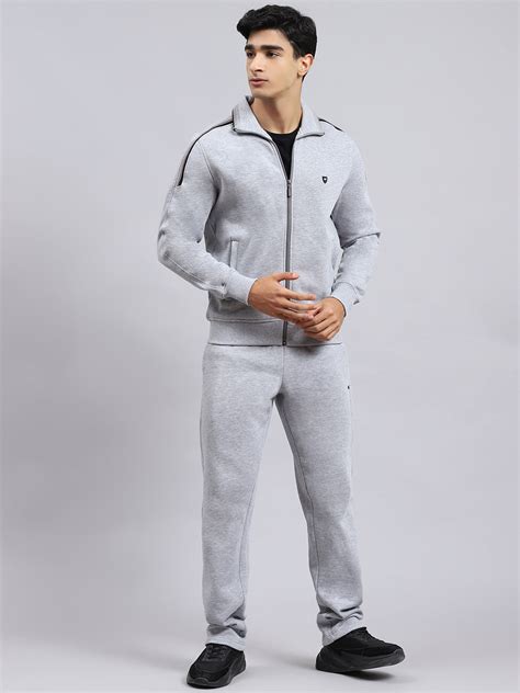 Buy Men Grey Plain Tracksuit Online in India - Monte Carlo