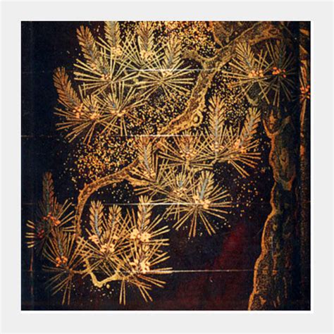 Pines Tree and Branches by Maruyama Ōkyo | Vintage Art Square Art Prin ...