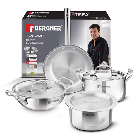Tripro 7 Pcs Triply Cookware Set