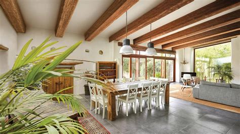 Elevate your space with classic wooden beam ceiling designs