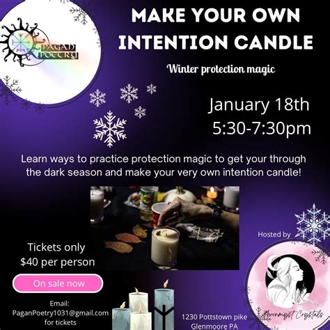 Make your own intention candle-Winter protection magic , Moonmyst ...