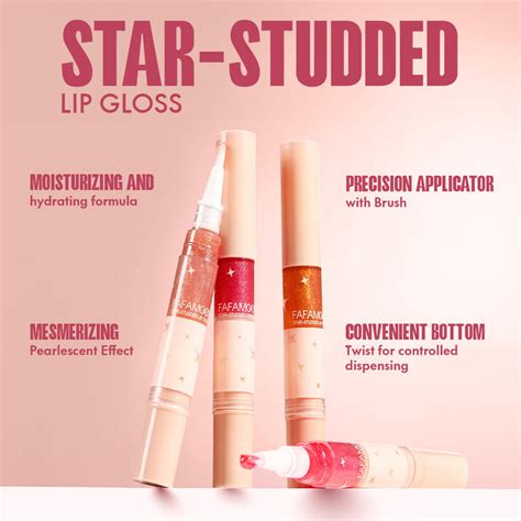 Buy Focallure Star-Studded Lip Gloss - 5 Versatile Shades - HOK Makeup