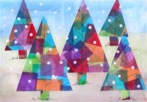 素敵な色合い。カードの参考に。 Christmas Art Projects, Winter Art Projects, Christmas ...