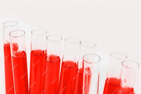 Premium Photo | Laboratory flasks blood red liquid tests viruses dirty ...