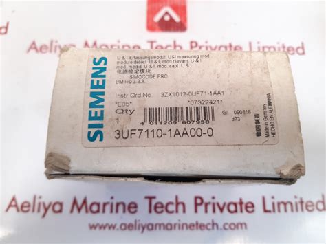 Siemens 3uf7110-1aa00-0 voltage measuring module – Aeliya Marine Tech