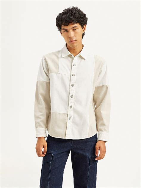 Men's Colorblock Regular Fit Denim Overshirt – Levis India Store