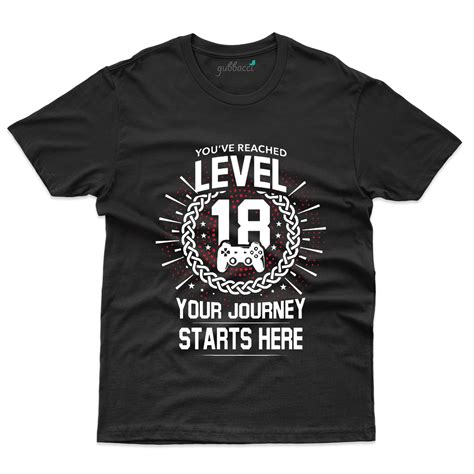 You've Reached Level 18 T-Shirt - 18th Birthday Collection | Gubbacci