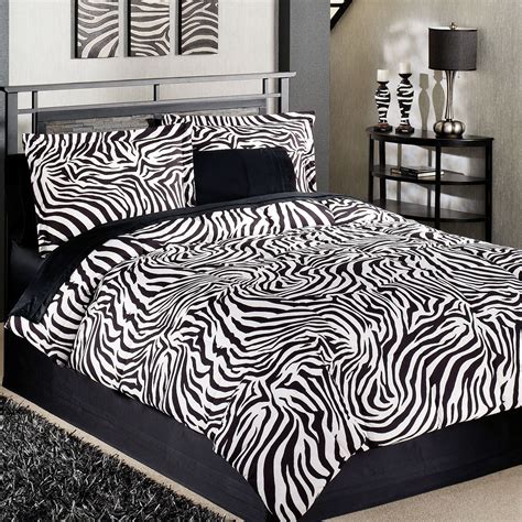 zebra print bedding