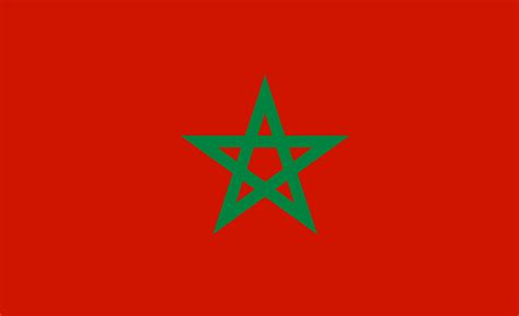 Red Flag with Green Star – Flags Agora