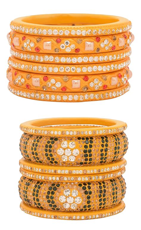 Buy New Dimond Churi Center Lac Bangle Set for Women - (2.8, New ...