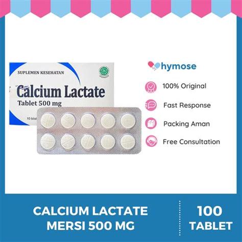 Promo CALCIUM LACTATE MERSI 500 MG BOX 100 TABLET - Kota Tangerang ...
