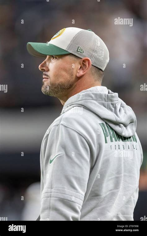 Green Bay Packers head coach Matt LaFleur stands on the field before ...